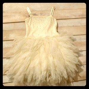 Ooh La La Couture Sz 10 shimmery cream rhinestones